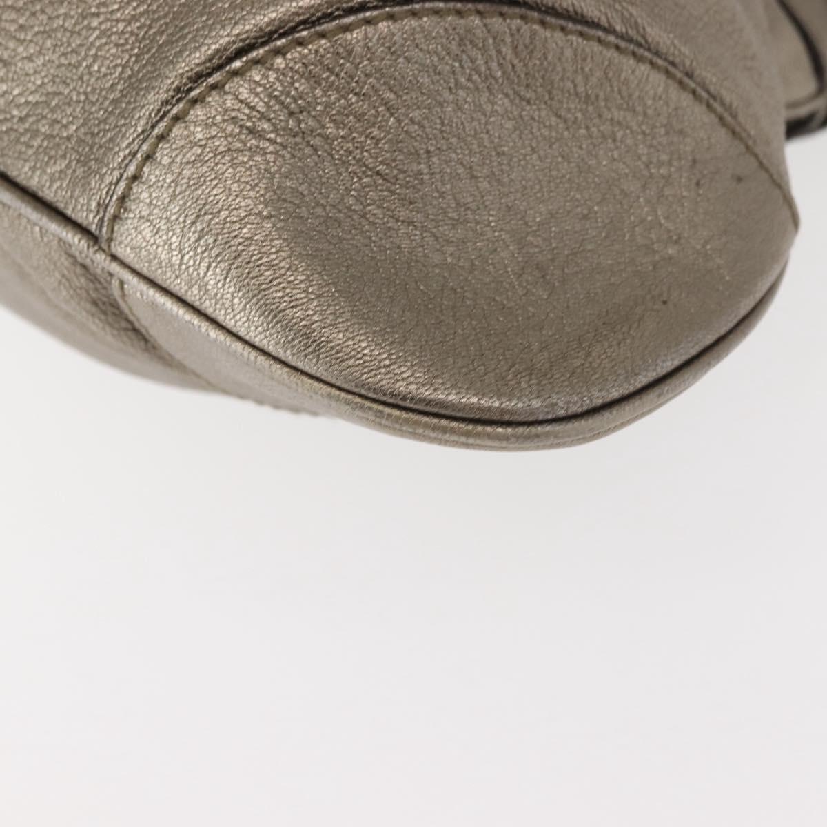 Salvatore Ferragamo Gancini Tote Bag Leather Gold Tone Auth 148181