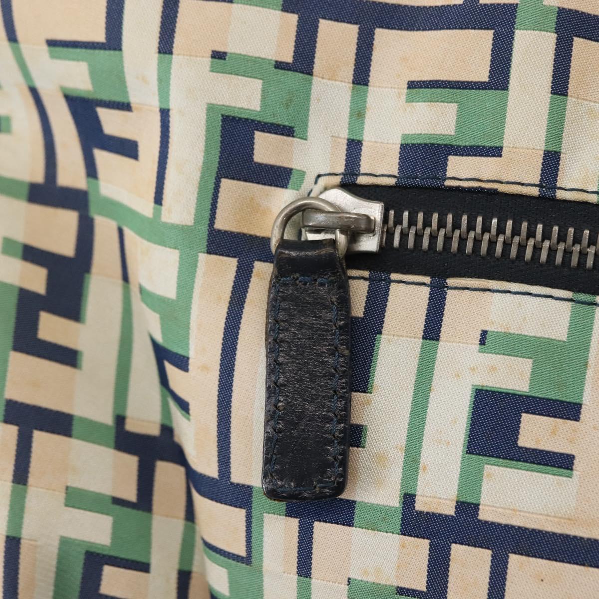 FENDI Zucca Canvas Tote Bag White Auth 148214