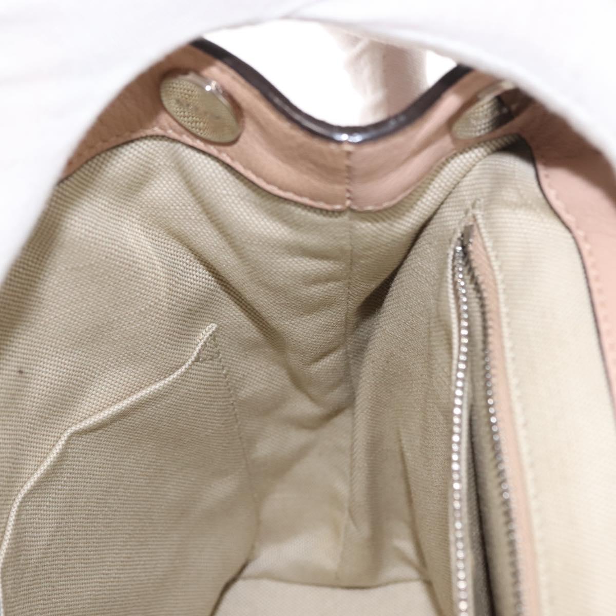 BALLY Backpack Leather Pink Silver Auth 148244