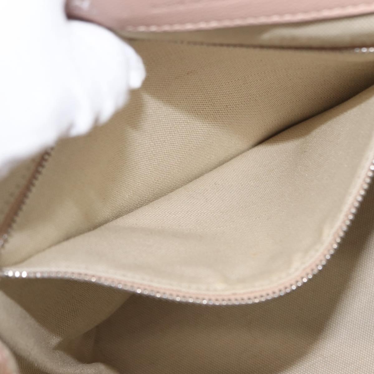 BALLY Backpack Leather Pink Silver Auth 148244