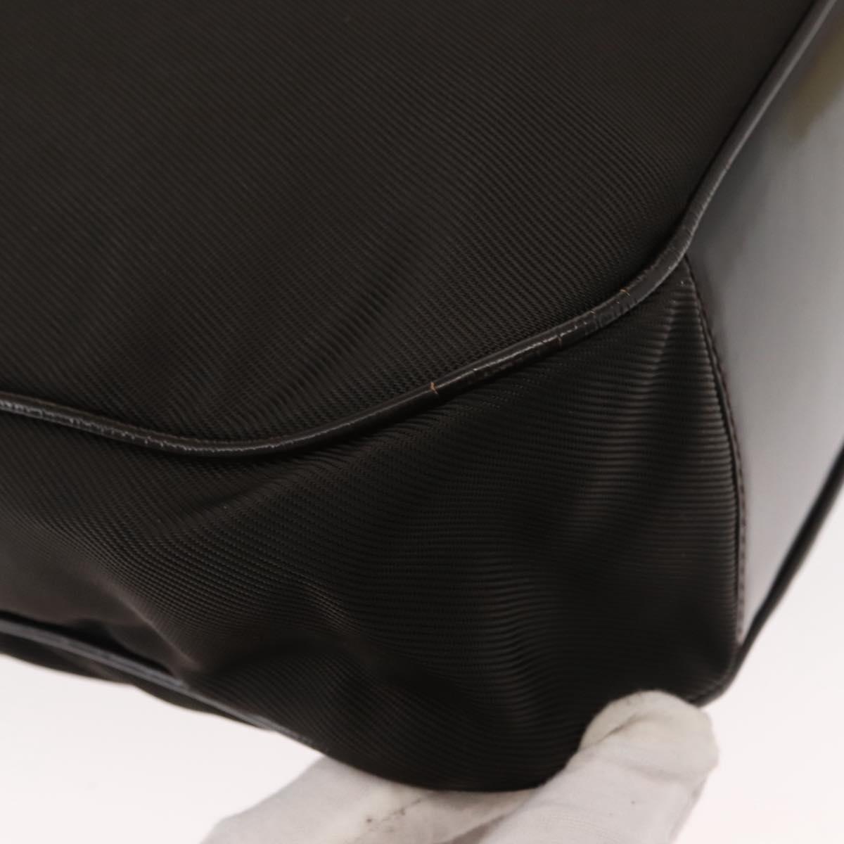 GUCCI Bamboo Shoulder Bag Nylon 2way Brown 001 3444 1577 Auth 148249