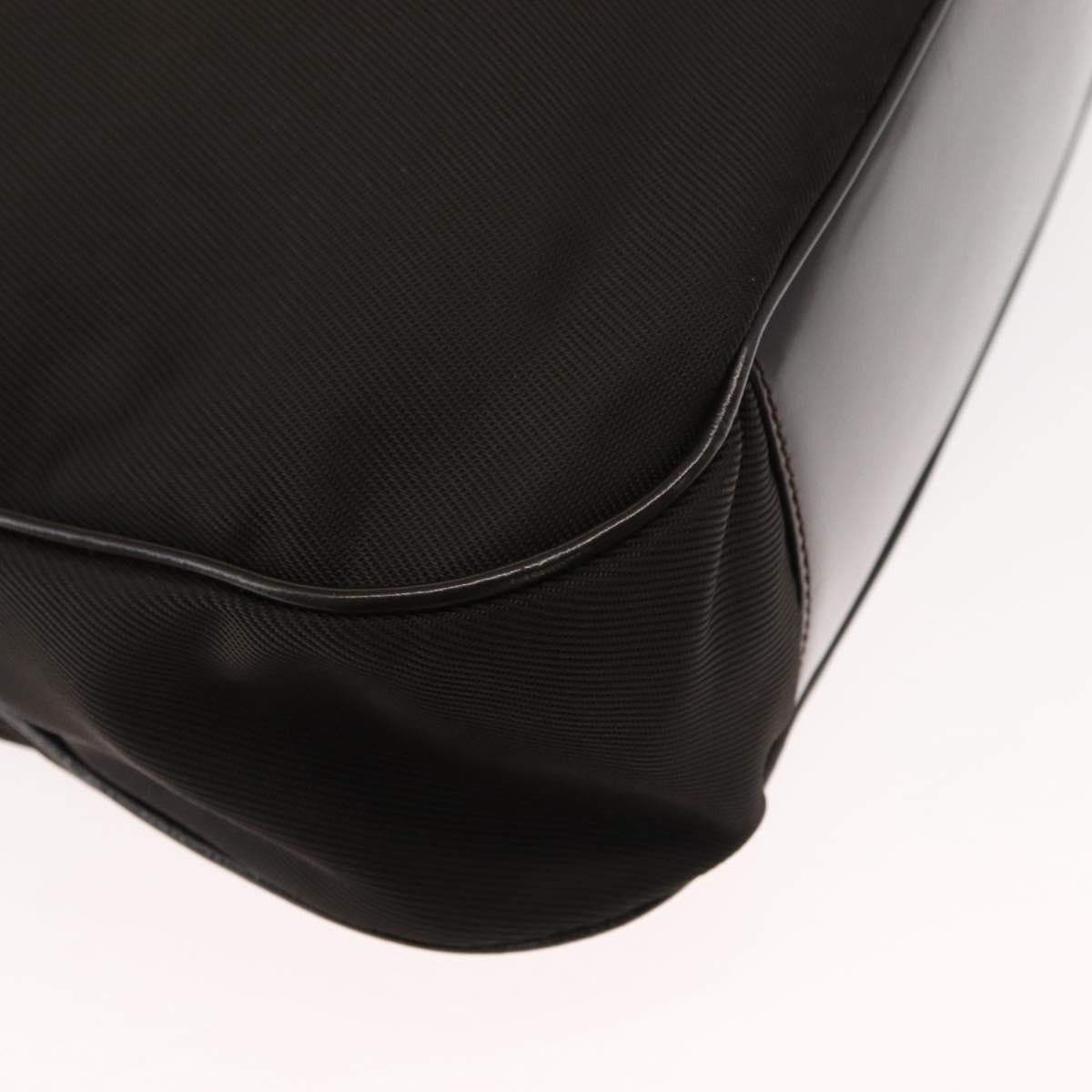 GUCCI Bamboo Shoulder Bag Nylon 2way Brown 001 3444 1577 Auth 148249