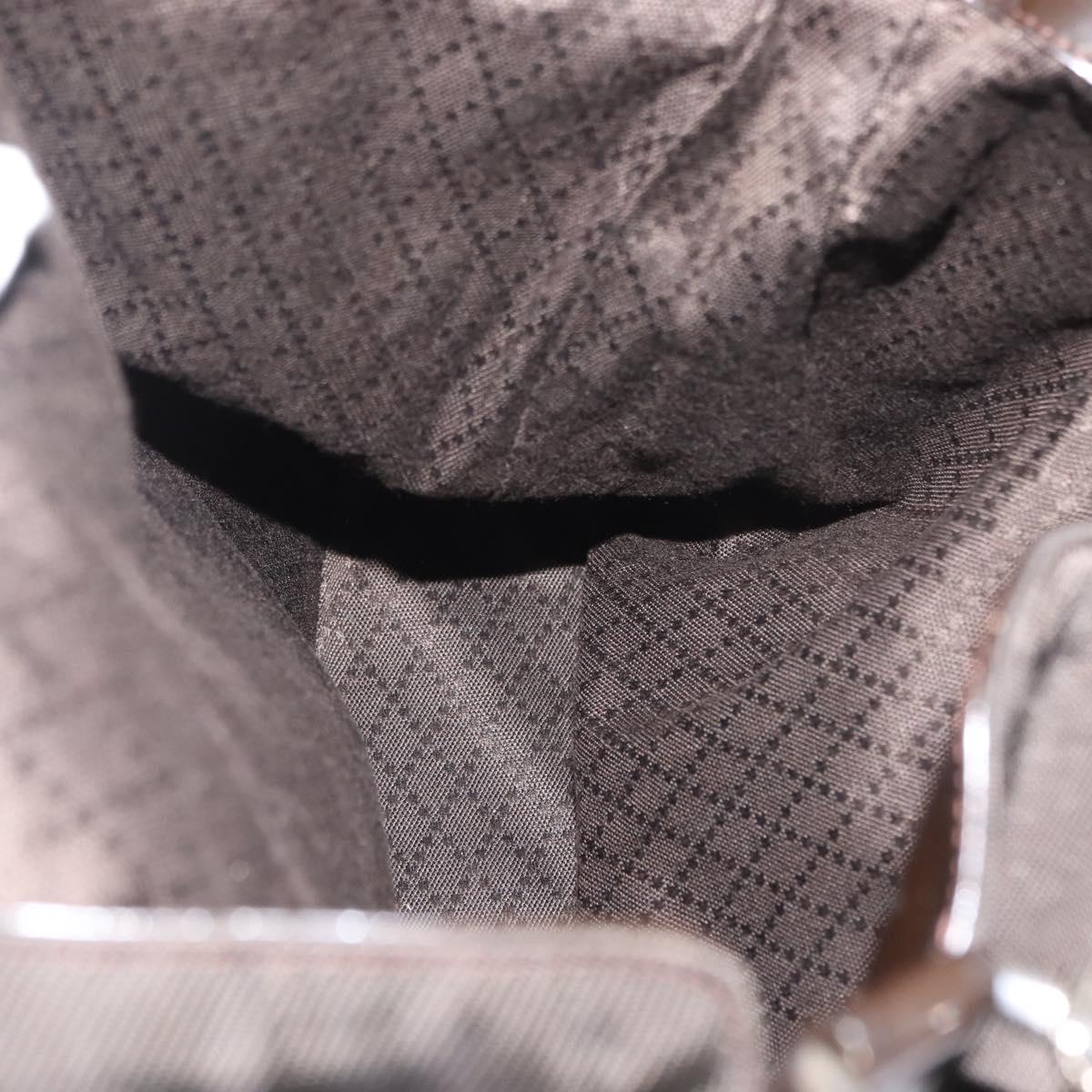 GUCCI Bamboo Shoulder Bag Nylon 2way Brown 001 3444 1577 Auth 148249