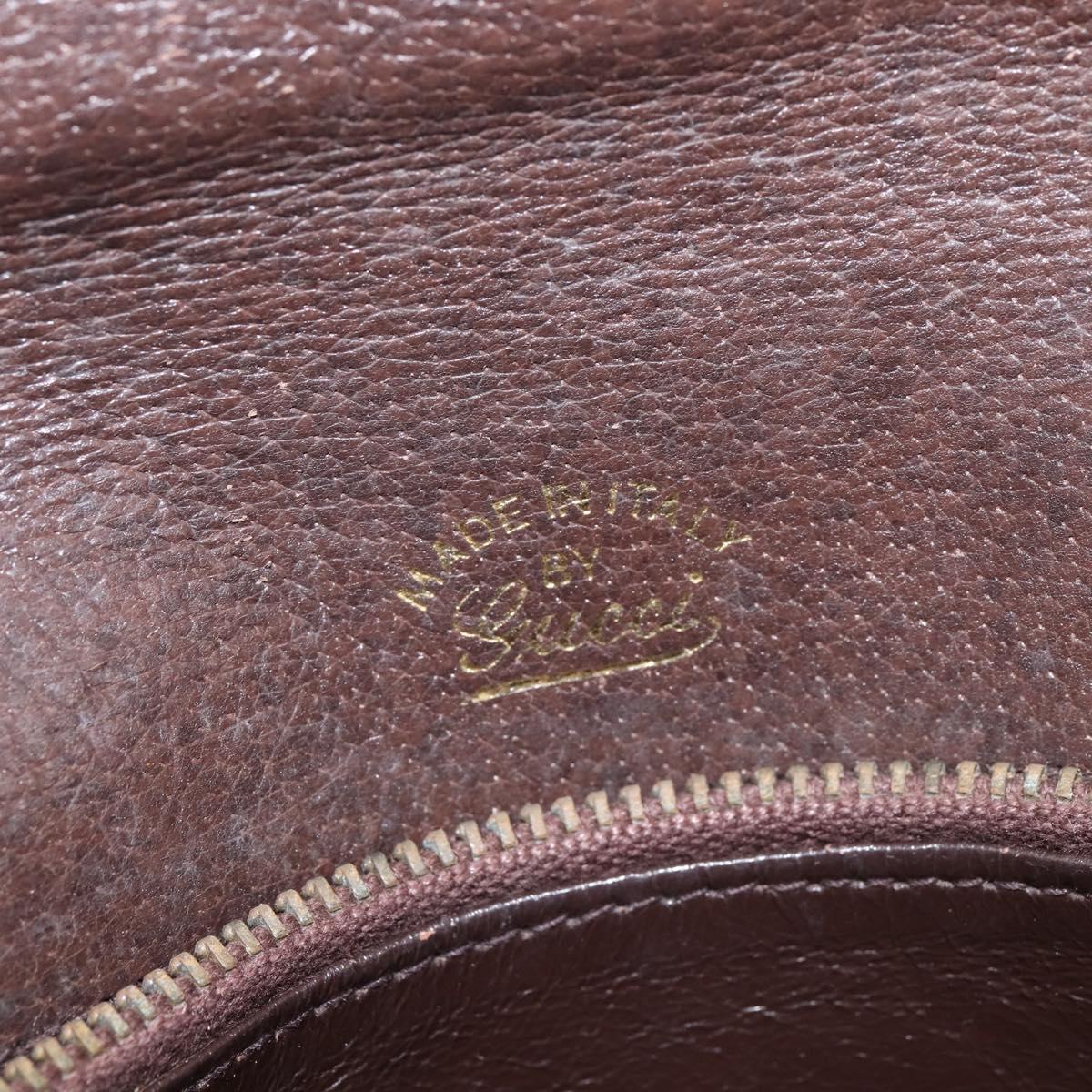 GUCCI GG Supreme Clutch Bag PVC Beige Gold Auth 148253