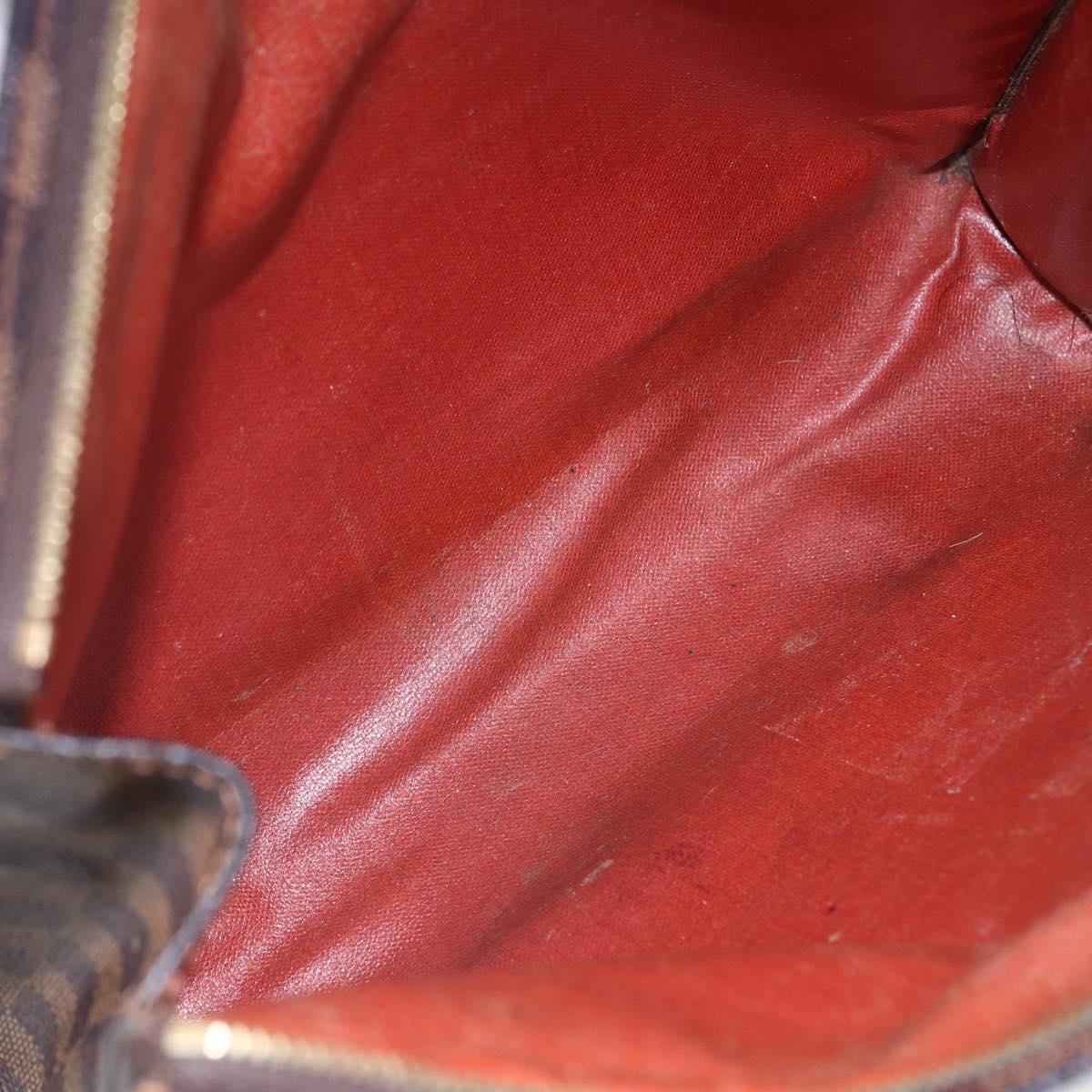 LOUIS VUITTON Damier Ebene Poche Toilette 26 Pouch N47543 LV Auth 148255