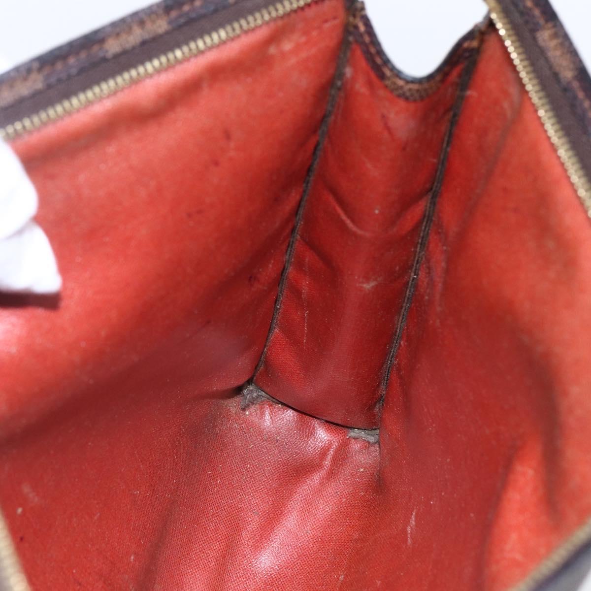 LOUIS VUITTON Damier Ebene Poche Toilette 26 Pouch N47543 LV Auth 148255