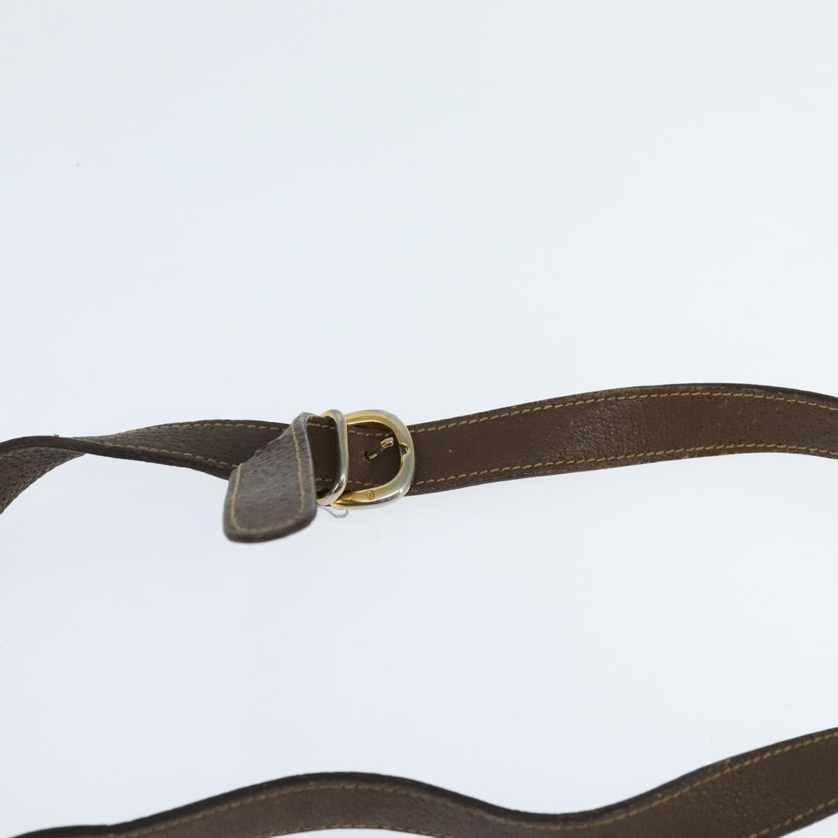 GUCCI GG Supreme Web Sherry Line Shoulder Bag PVC Beige Red Auth 148262