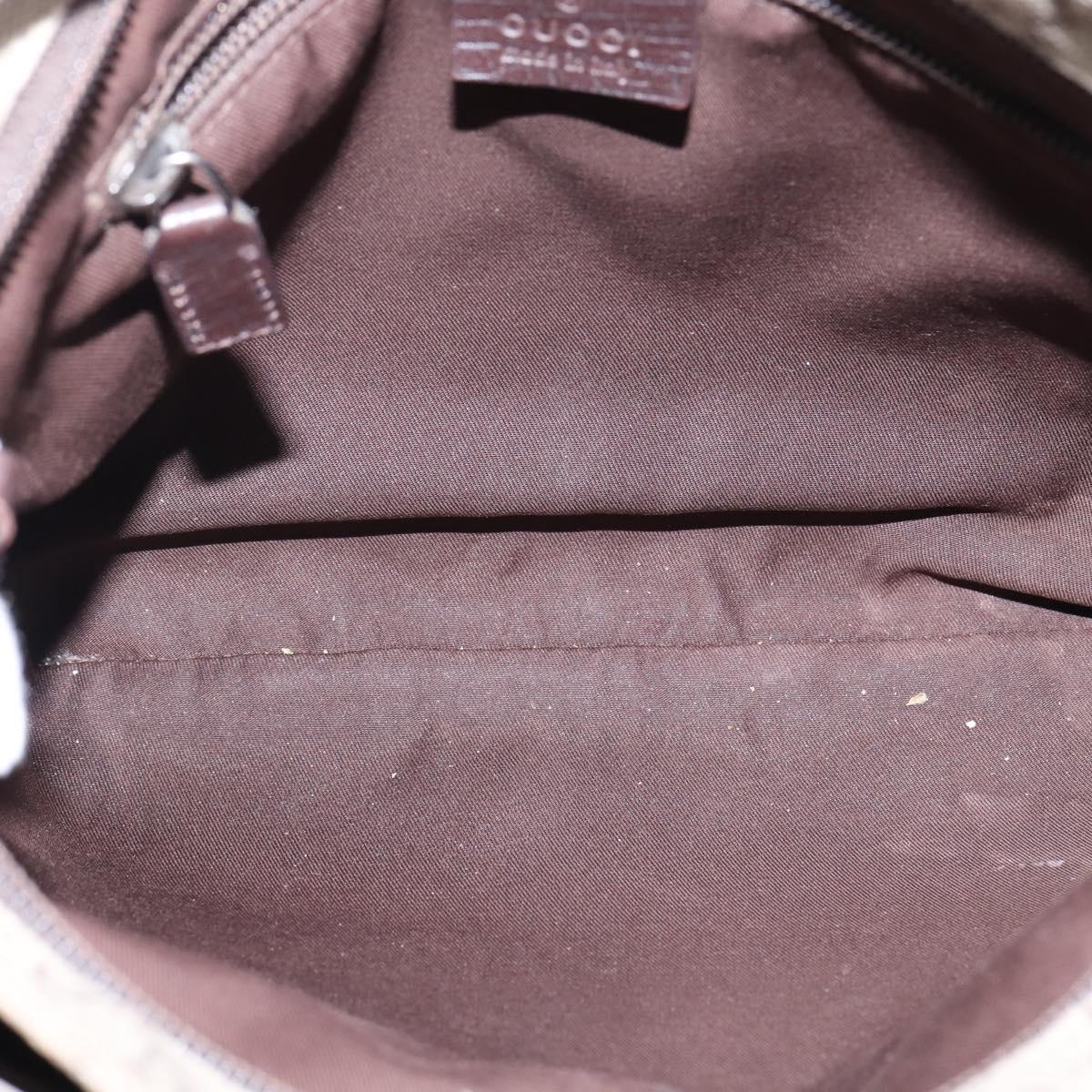 GUCCI GG Supreme Shoulder Bag PVC Beige 141626 Auth 148265