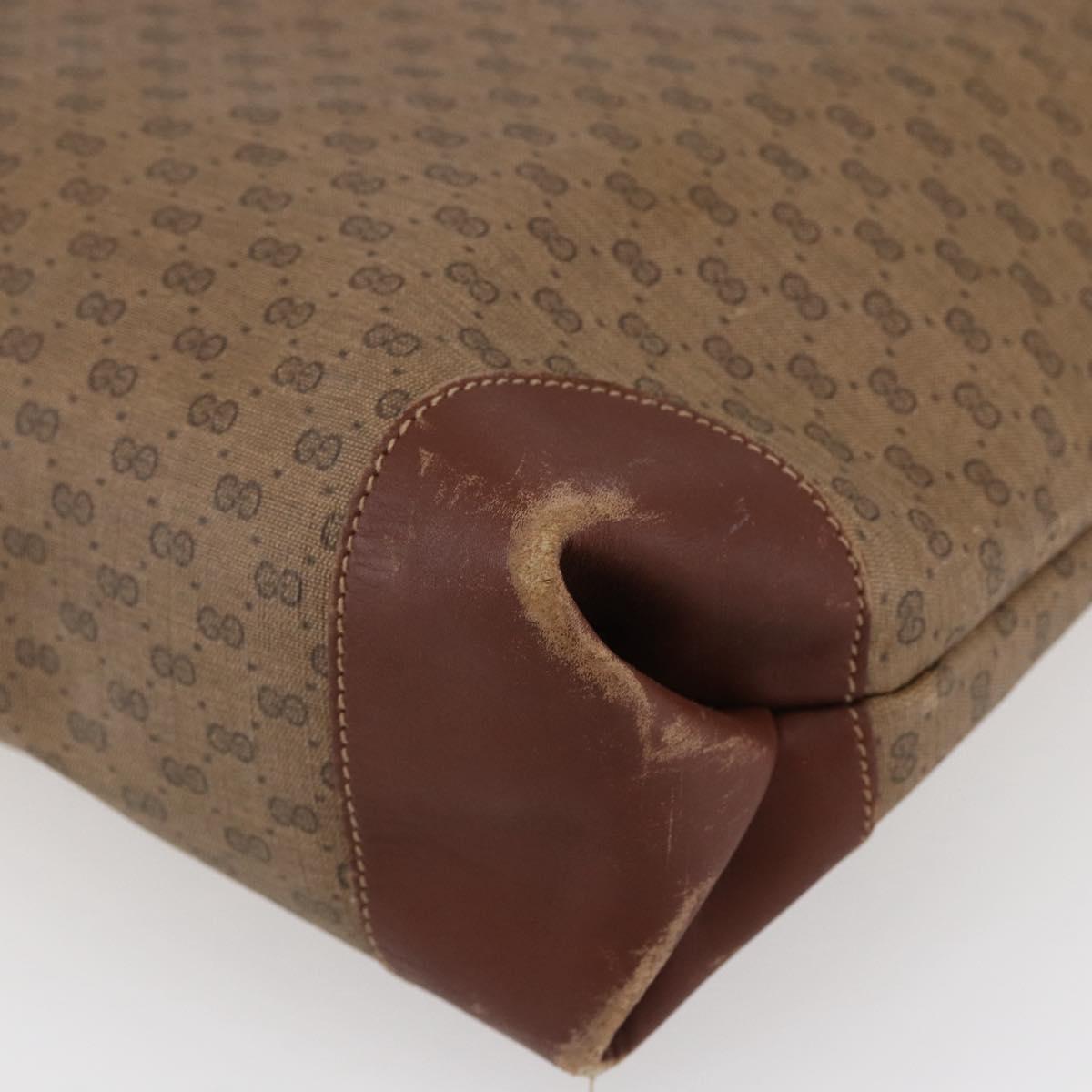 GUCCI Micro GG Supreme Web Sherry Line Bag PVC Beige 002 123 0131 Auth 148270