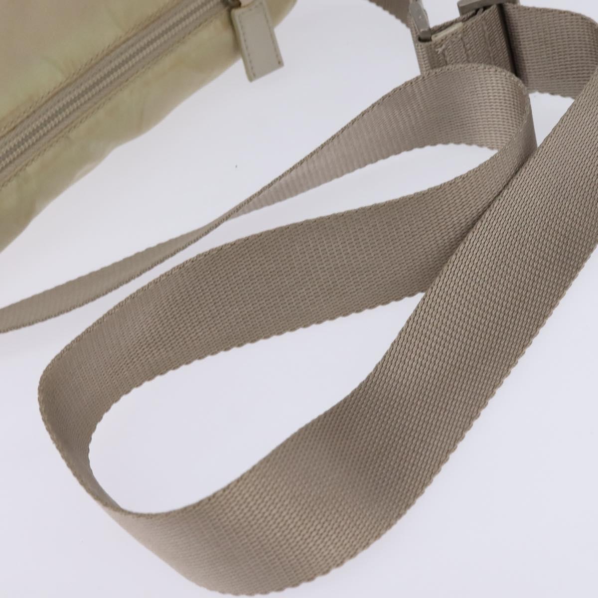 PRADA Shoulder Bag Nylon Ivory Auth 148280