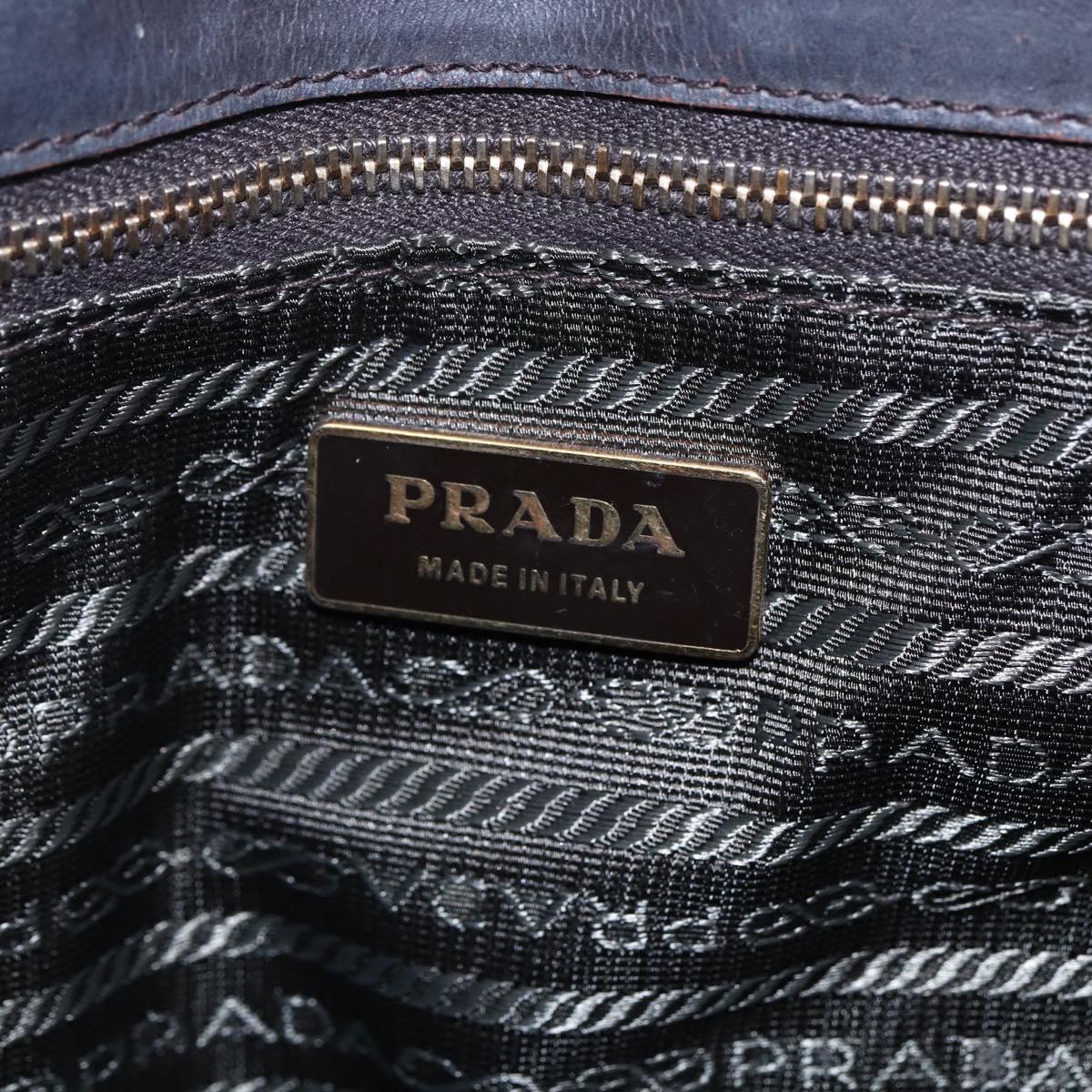 PRADA Tote Bag Nylon Khaki Gold Auth 148282