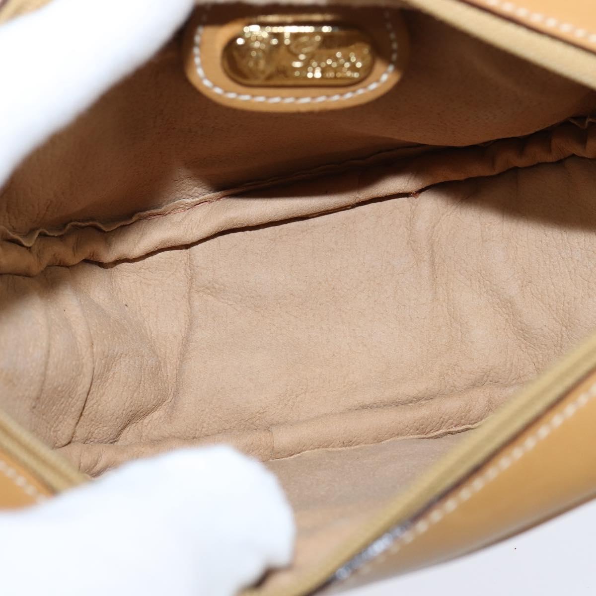 GUCCI Micro GG Supreme Shoulder Bag PVC Beige Gold 007 067 0523 Auth 148285