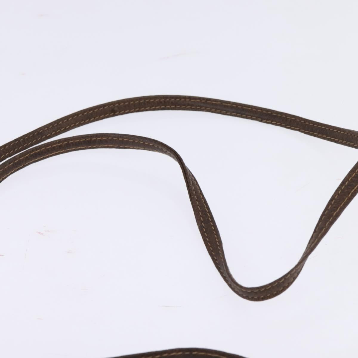 GUCCI GG Supreme Shoulder Bag PVC Beige Gold Auth 148286