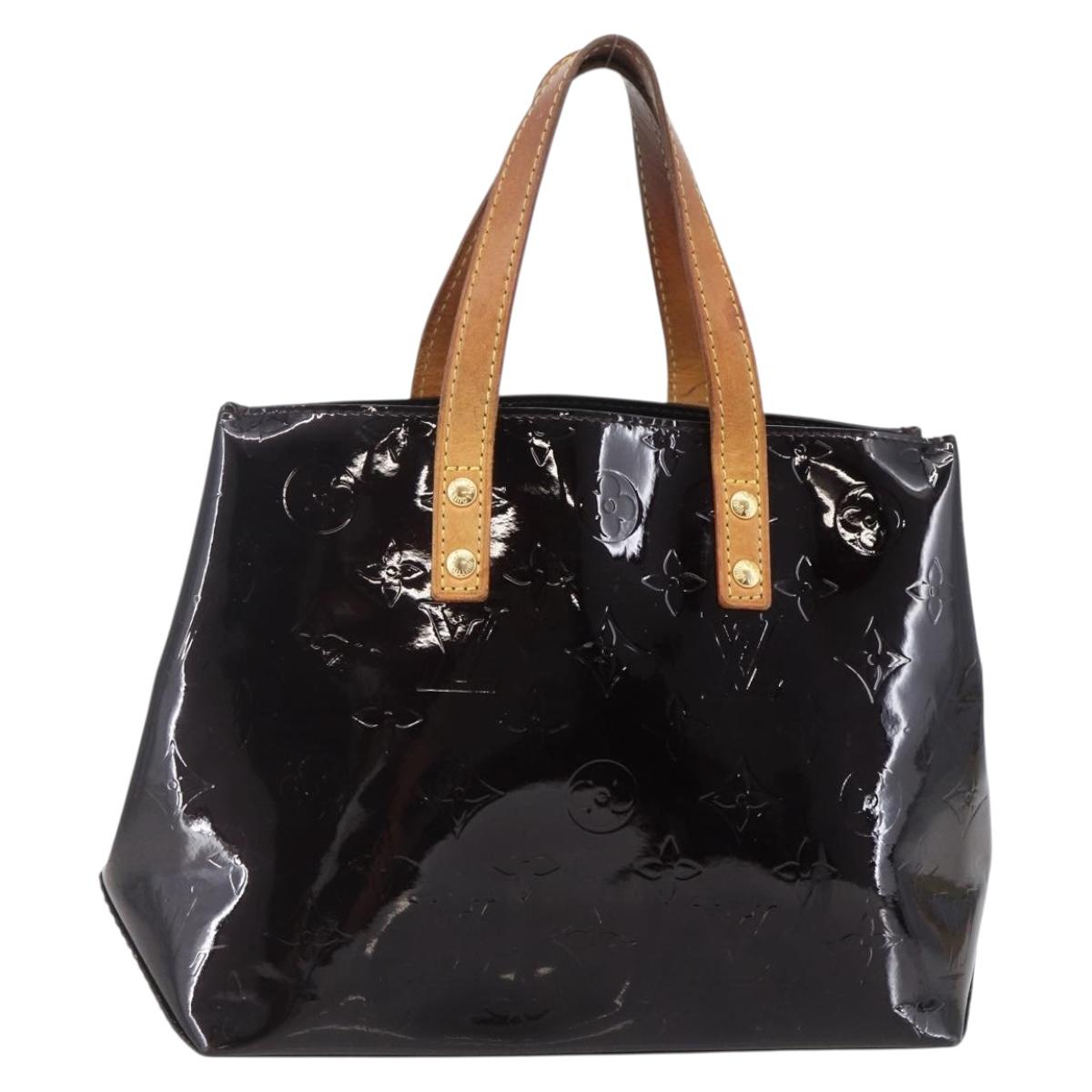 LOUIS VUITTON Monogram Vernis Reade PM Hand Bag Amarante M91993 LV Auth 148294