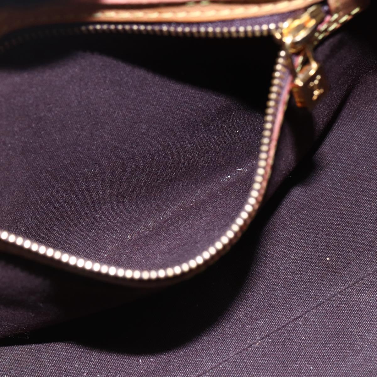 LOUIS VUITTON Monogram Vernis Reade PM Hand Bag Amarante M91993 LV Auth 148294