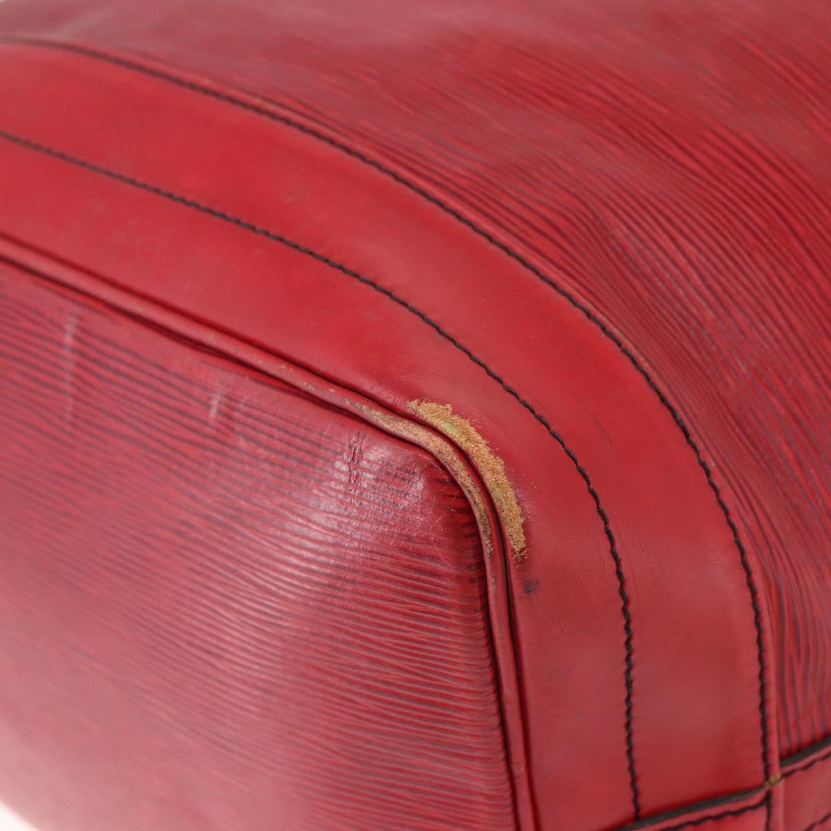 LOUIS VUITTON Epi Noe Shoulder Bag Red M44007 LV Auth 148309