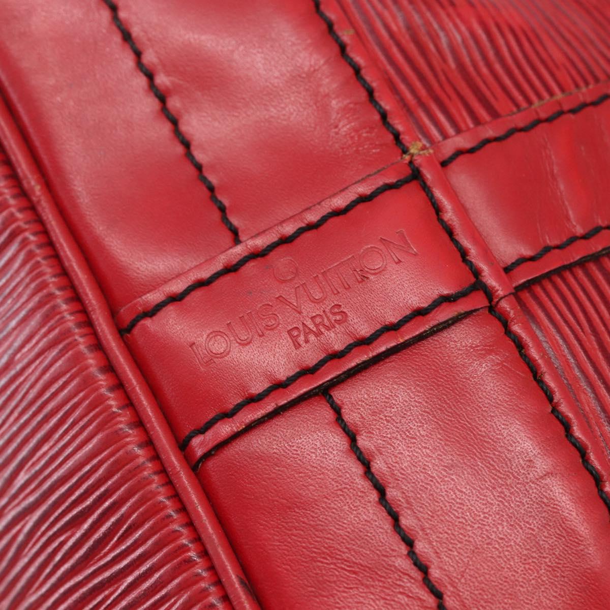 LOUIS VUITTON Epi Noe Shoulder Bag Red M44007 LV Auth 148309