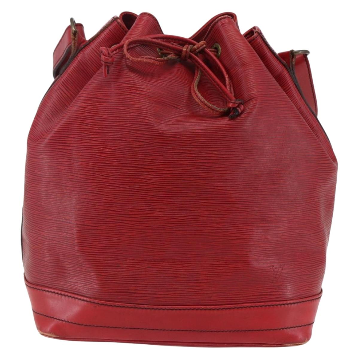 LOUIS VUITTON Epi Noe Shoulder Bag Red M44007 LV Auth 148309