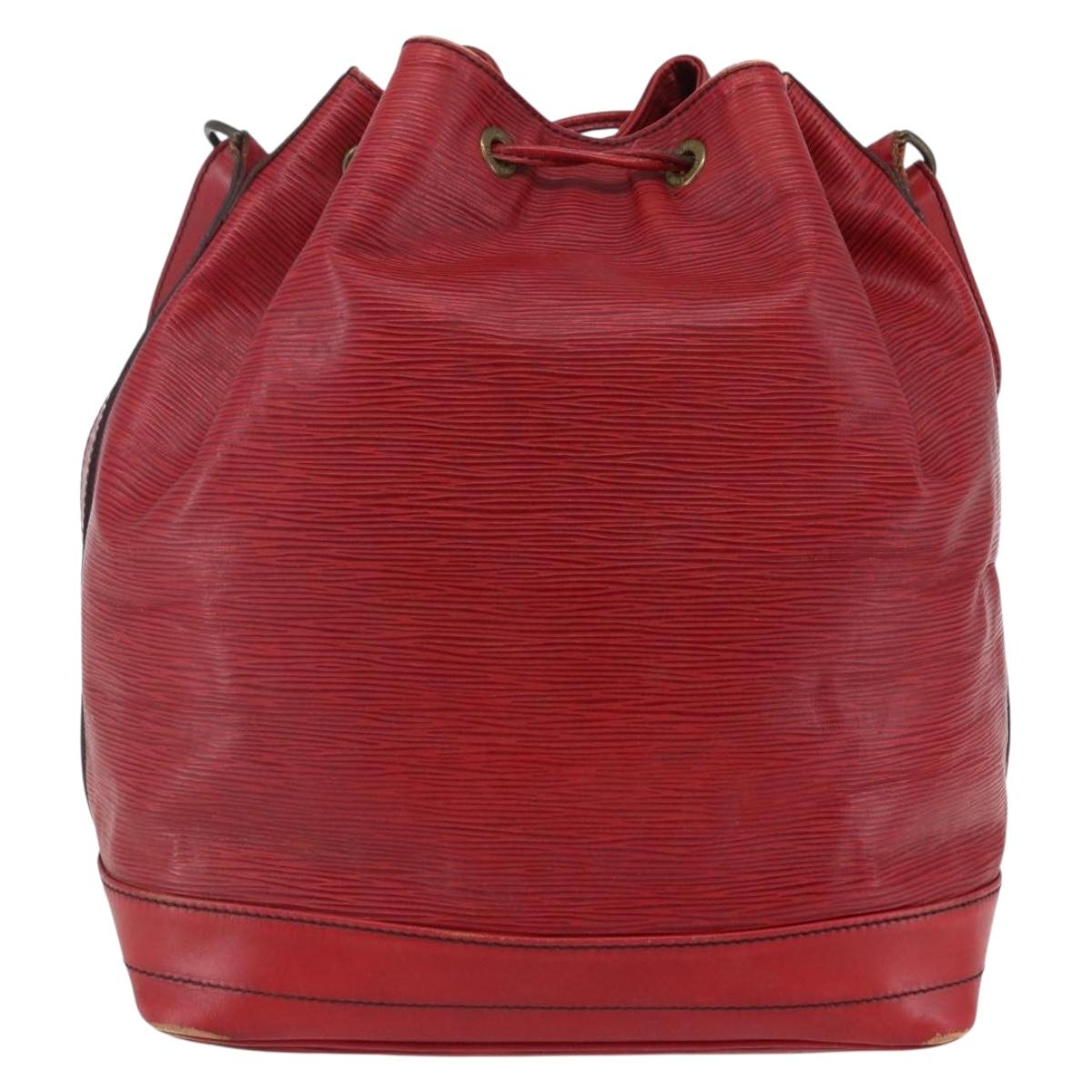 LOUIS VUITTON Epi Noe Shoulder Bag Red M44007 LV Auth 148309