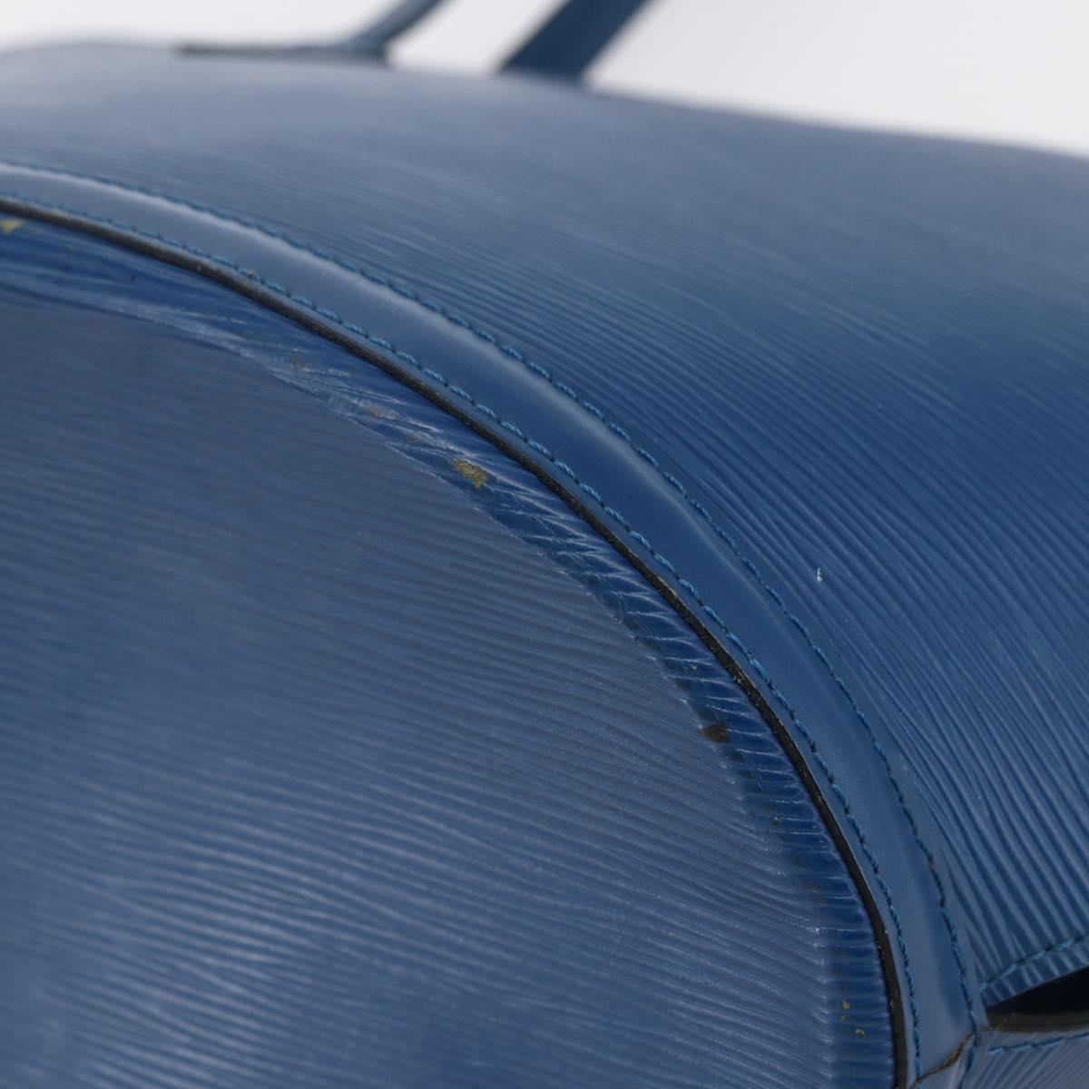 LOUIS VUITTON Epi Saint Jacques Shopping Shoulder Bag Blue M52275 LV Auth 148310