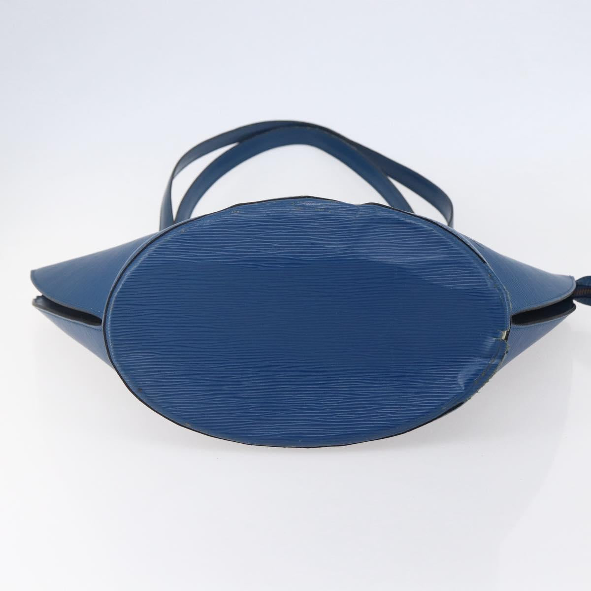 LOUIS VUITTON Epi Saint Jacques Shopping Shoulder Bag Blue M52275 LV Auth 148310