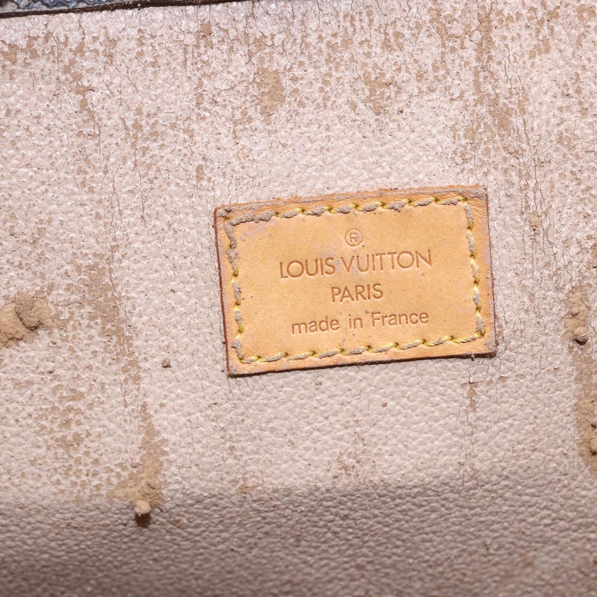 LOUIS VUITTON Monogram Sac Plat Hand Bag M51140 LV Auth 148312