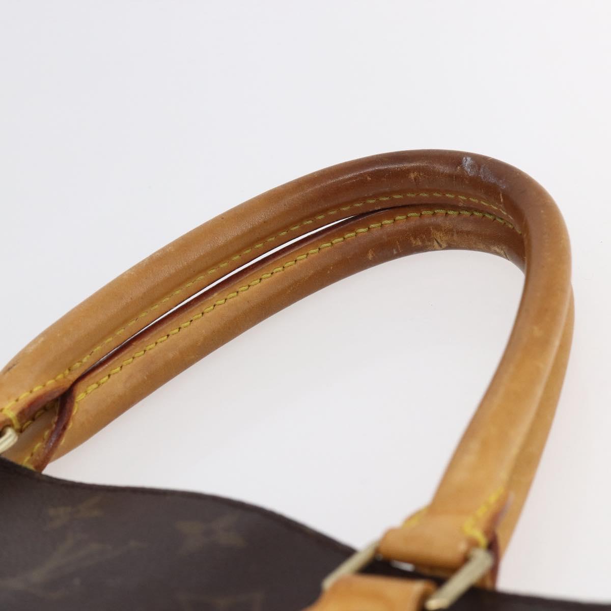 LOUIS VUITTON Monogram Sac Plat Hand Bag M51140 LV Auth 148312