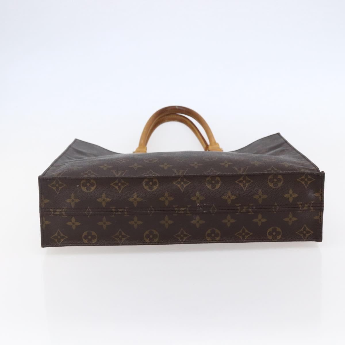 LOUIS VUITTON Monogram Sac Plat Hand Bag M51140 LV Auth 148312