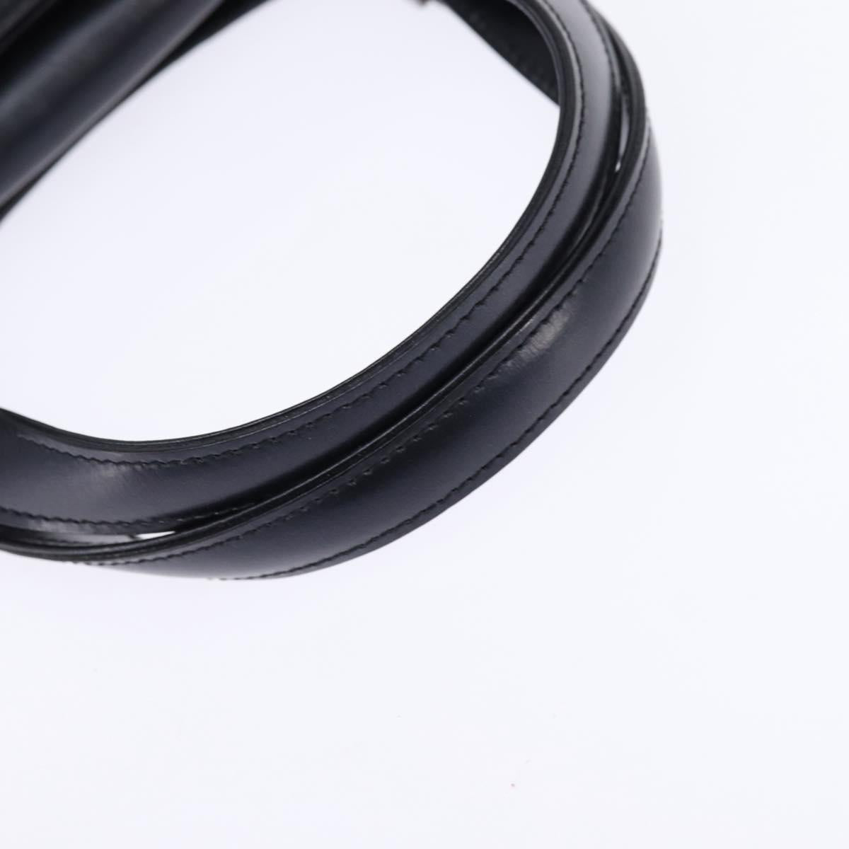 GIVENCHY Hand Bag Leather Navy Auth 148313