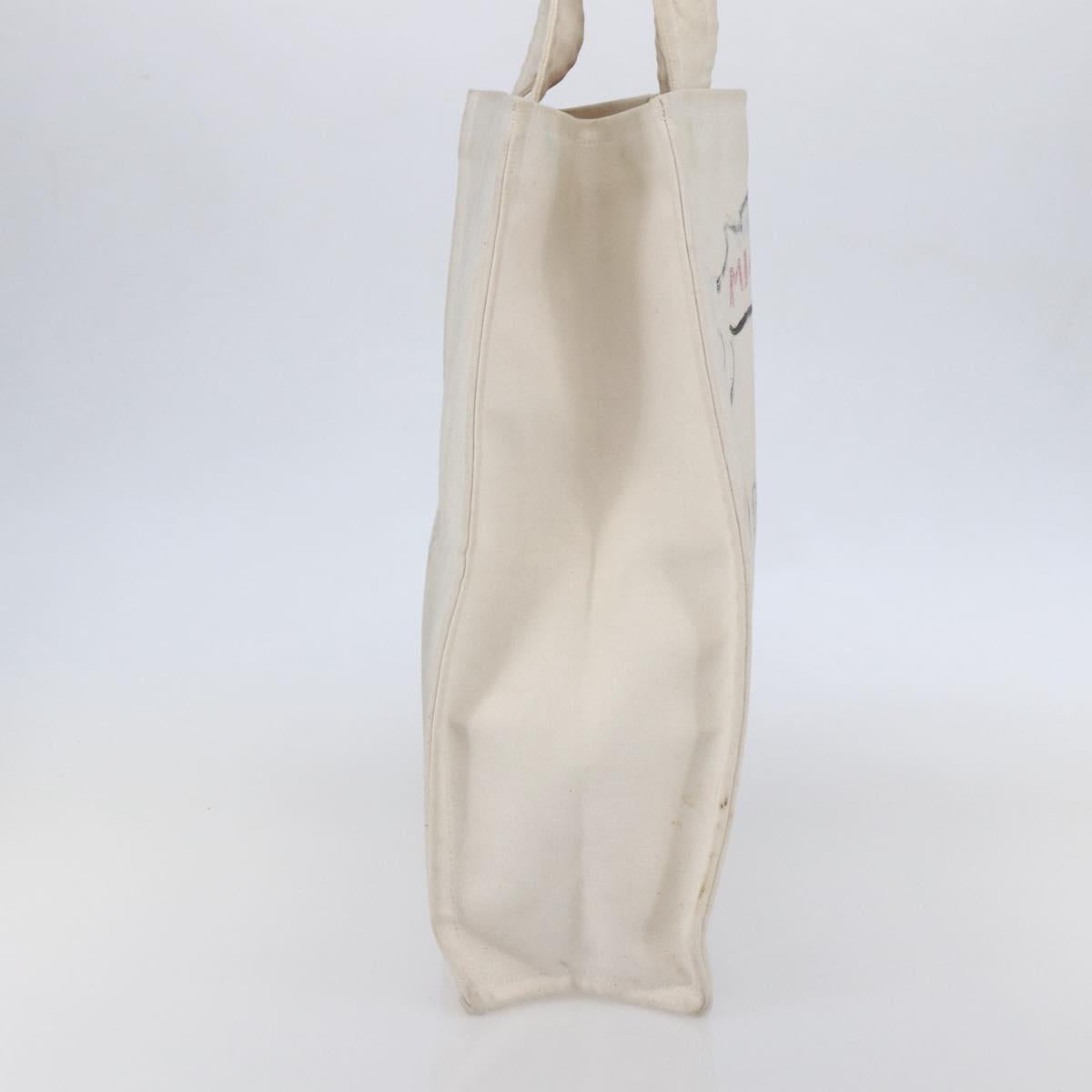 CHANEL Cruise line Miami Tote Bag Canvas Beige CC Auth 148315