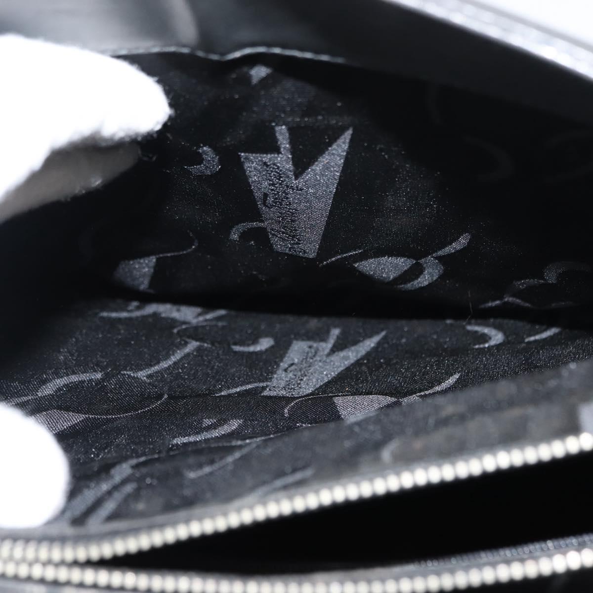 Salvatore Ferragamo Gancini Tote Bag Leather Gray Silver Auth 148318