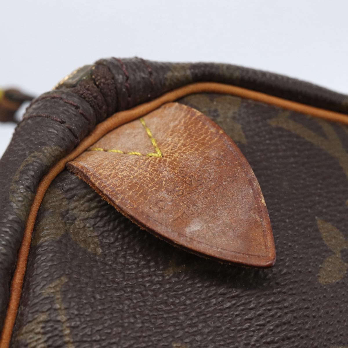 LOUIS VUITTON Monogram Speedy 30 Hand Bag M41526 LV Auth 148329