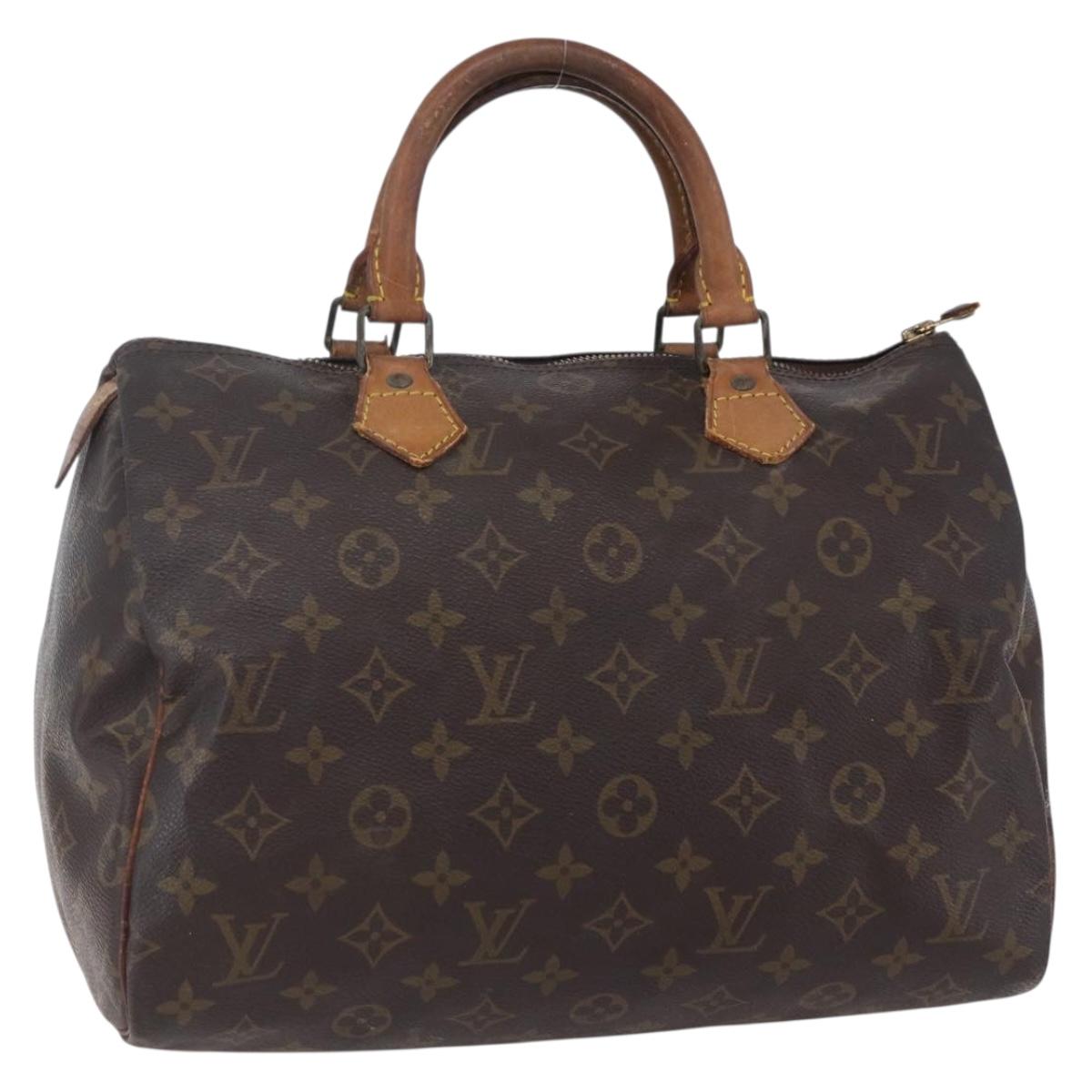 LOUIS VUITTON Monogram Speedy 30 Hand Bag M41526 LV Auth 148329