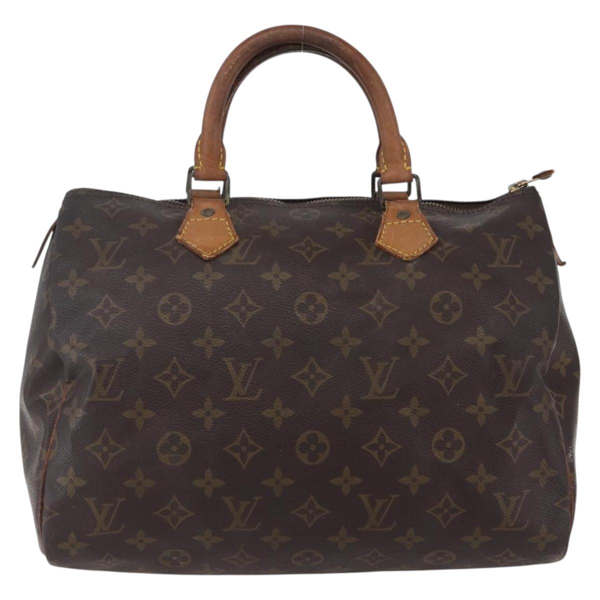 LOUIS VUITTON Monogram Speedy 30 Hand Bag M41526 LV Auth 148329