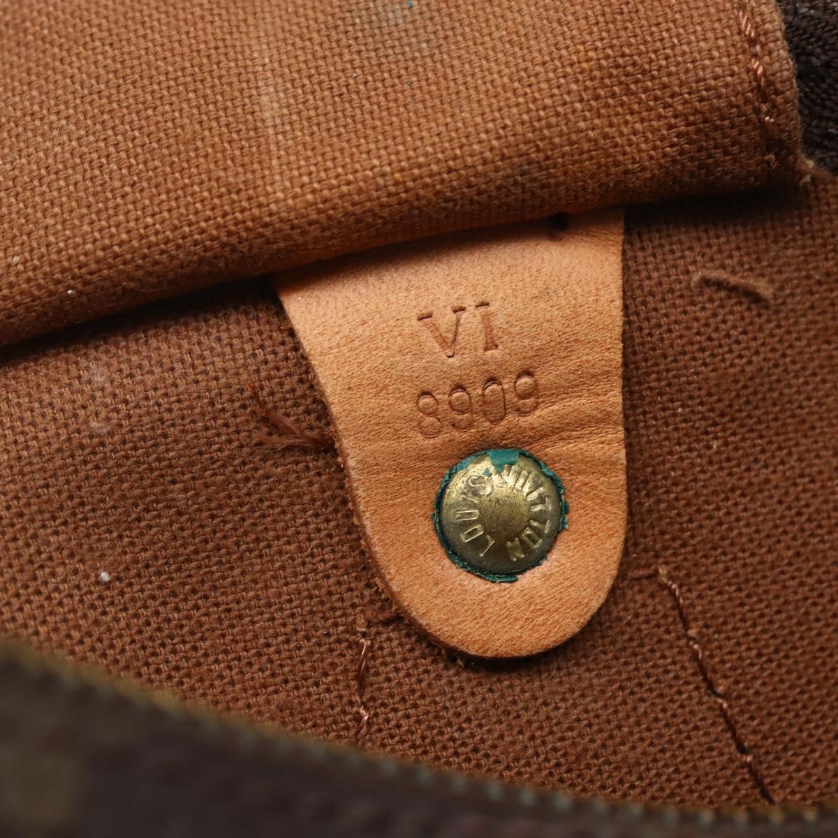 LOUIS VUITTON Monogram Speedy 30 Hand Bag M41526 LV Auth 148329