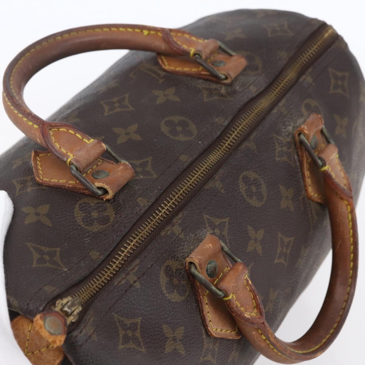 LOUIS VUITTON Monogram Speedy 30 Hand Bag M41526 LV Auth 148329