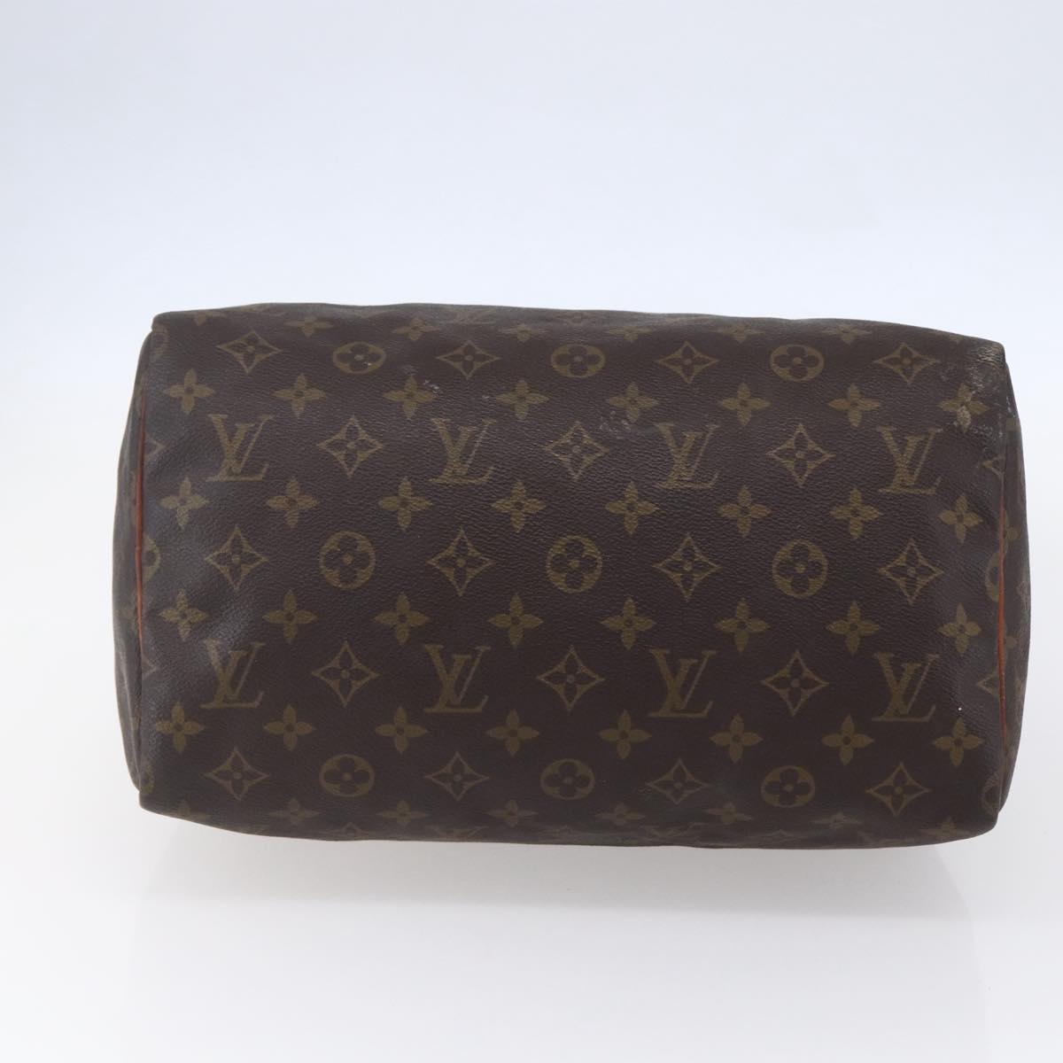 LOUIS VUITTON Monogram Speedy 30 Hand Bag M41526 LV Auth 148329