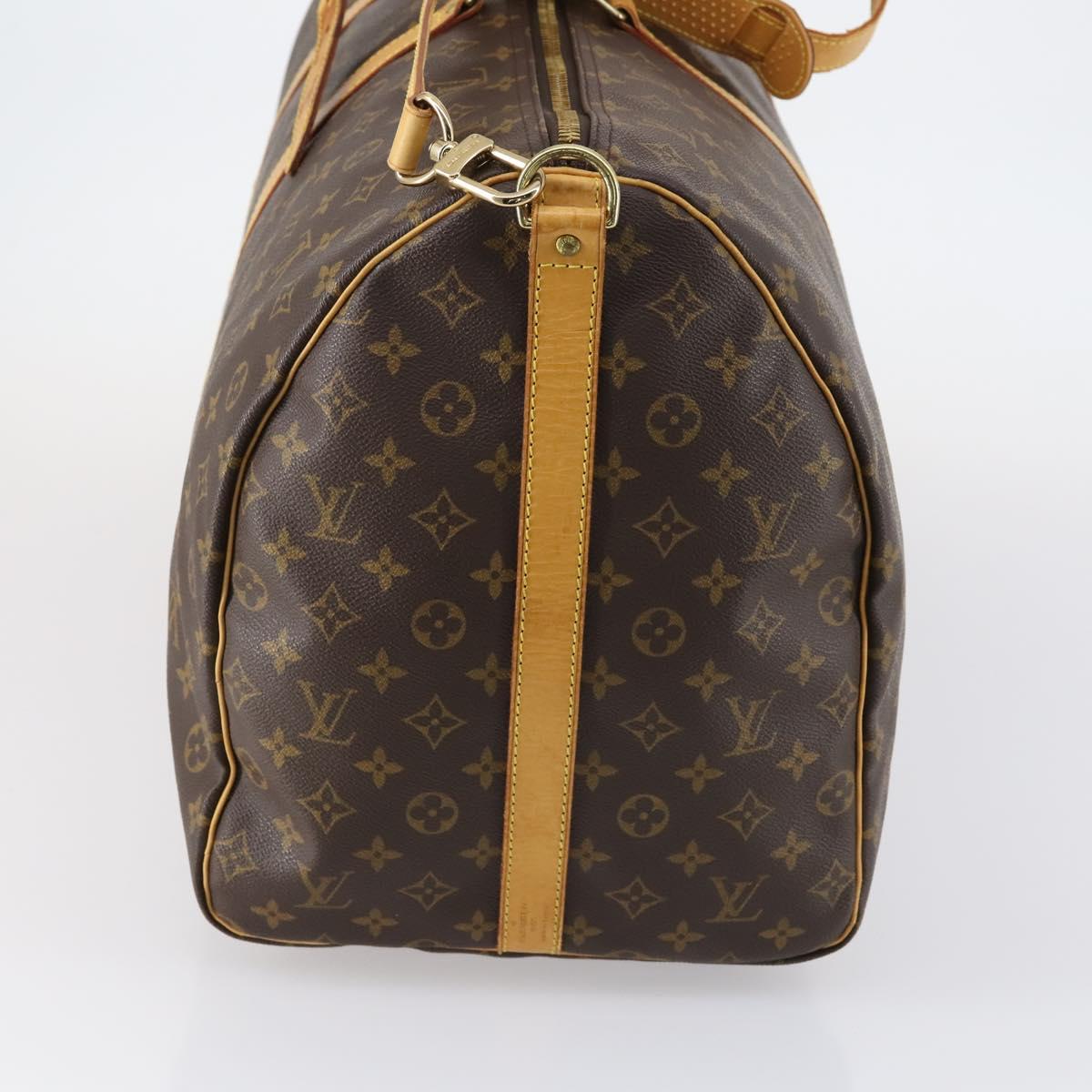 LOUIS VUITTON Monogram Keepall Bandouliere 60 Boston Bag M41412 LV Auth 148346
