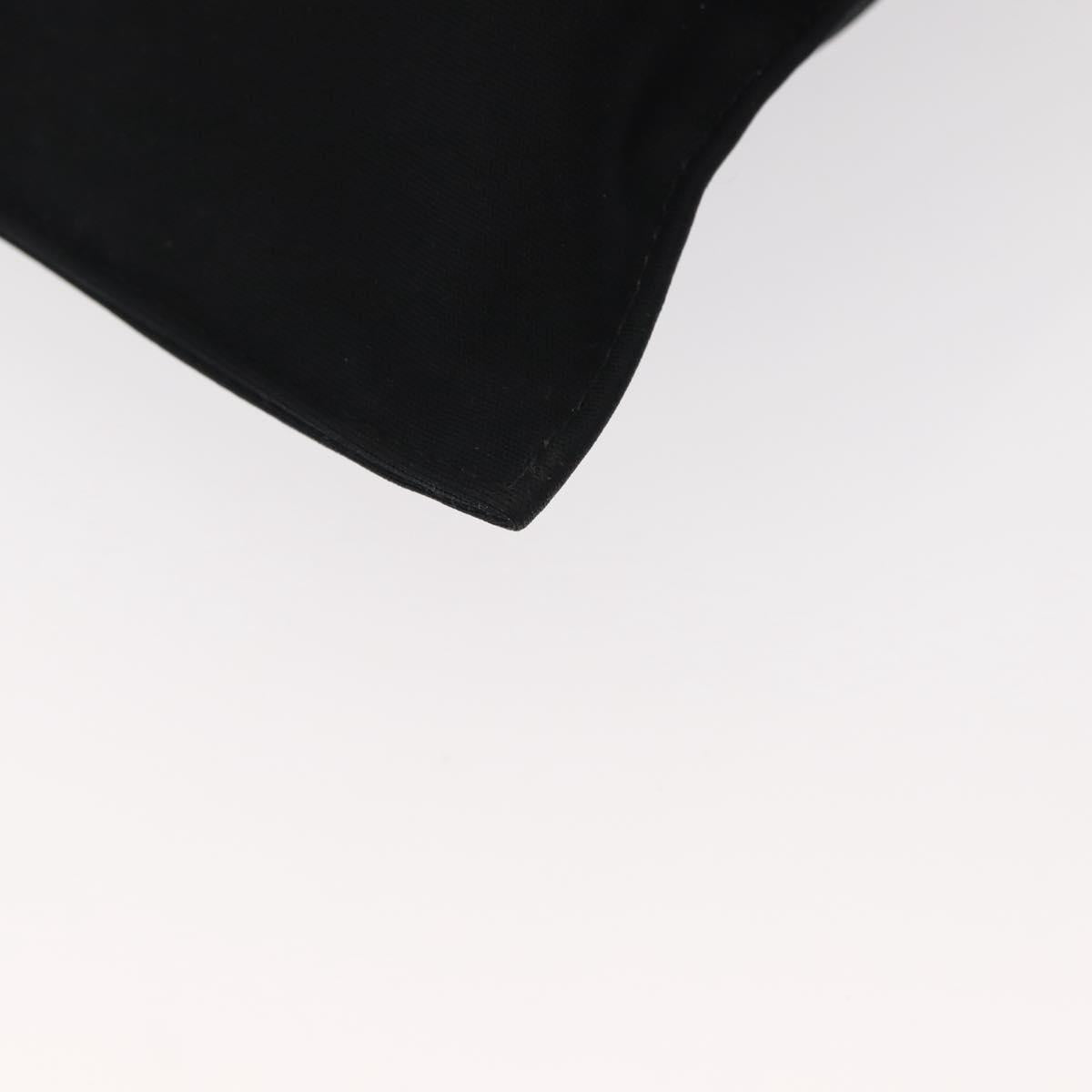 FENDI Shoulder Bag Nylon Black Gold Auth 148347