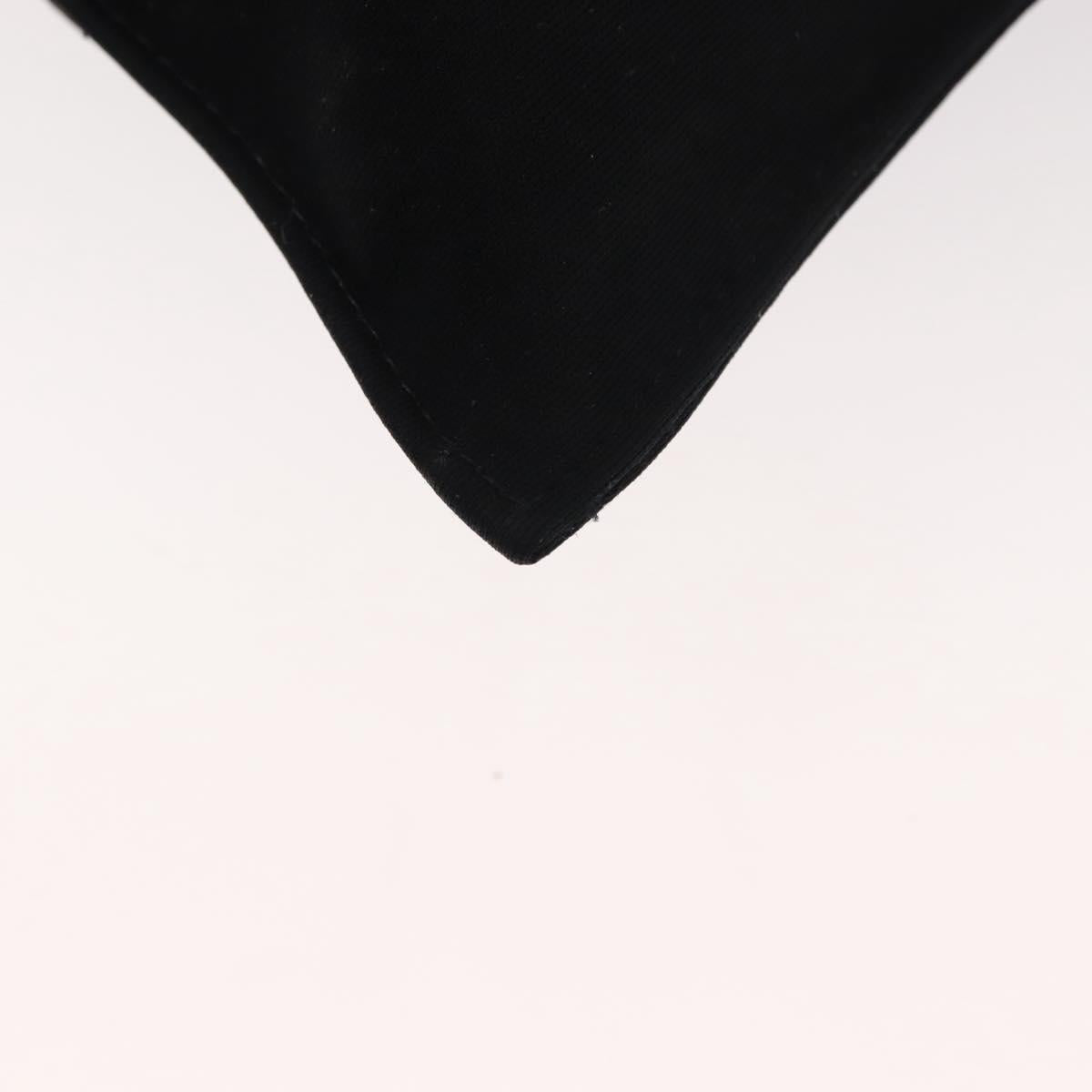 FENDI Shoulder Bag Nylon Black Gold Auth 148347