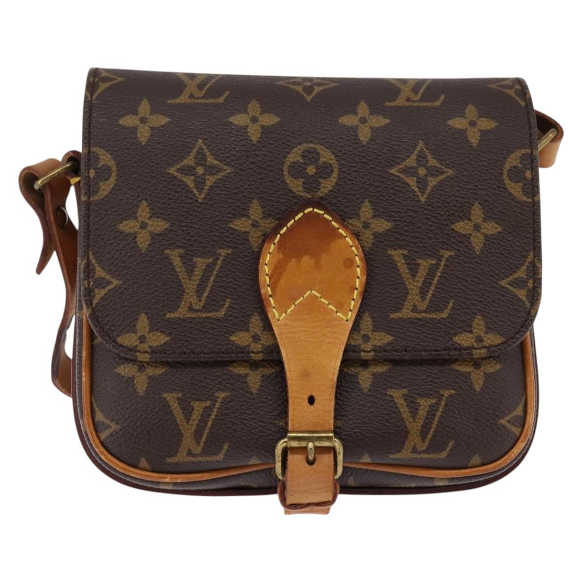 LOUIS VUITTON Monogram Cartouchiere PM Shoulder Bag M51254 LV Auth 148364