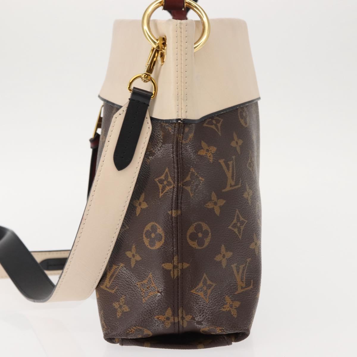 LOUIS VUITTON Monogram Tuile Reevess Shoulder Bag 2way M43576 LV Auth 148365
