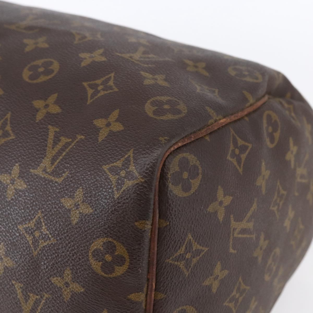 LOUIS VUITTON Monogram Speedy 35 Hand Bag M41524 LV Auth 148366