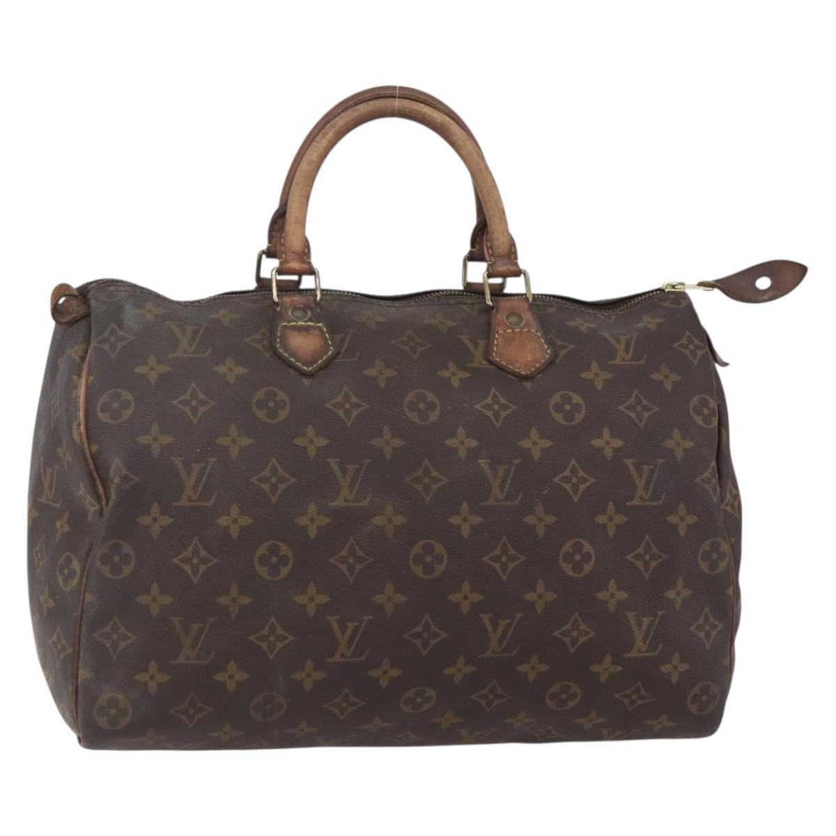 LOUIS VUITTON Monogram Speedy 35 Hand Bag M41524 LV Auth 148366