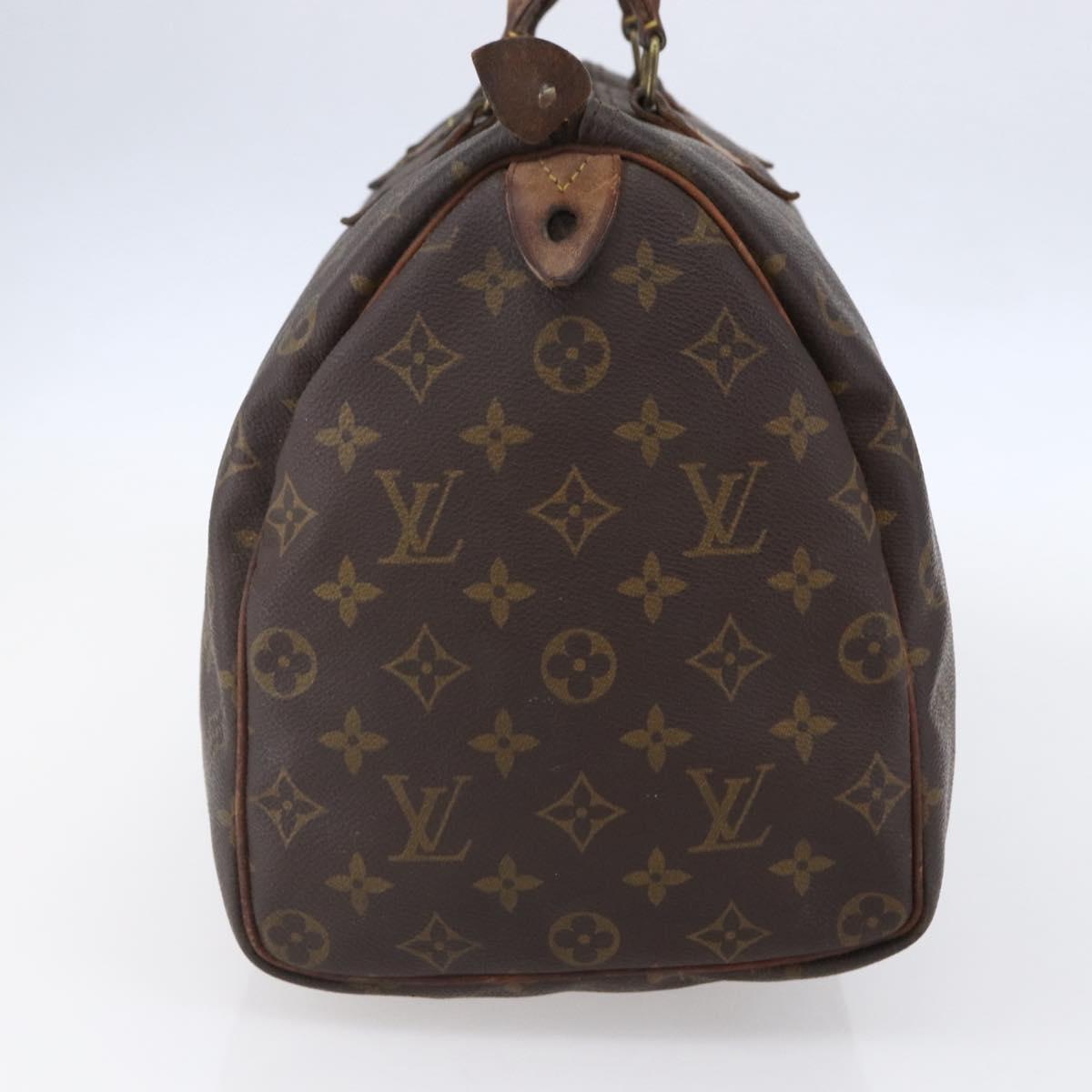 LOUIS VUITTON Monogram Speedy 35 Hand Bag M41524 LV Auth 148366