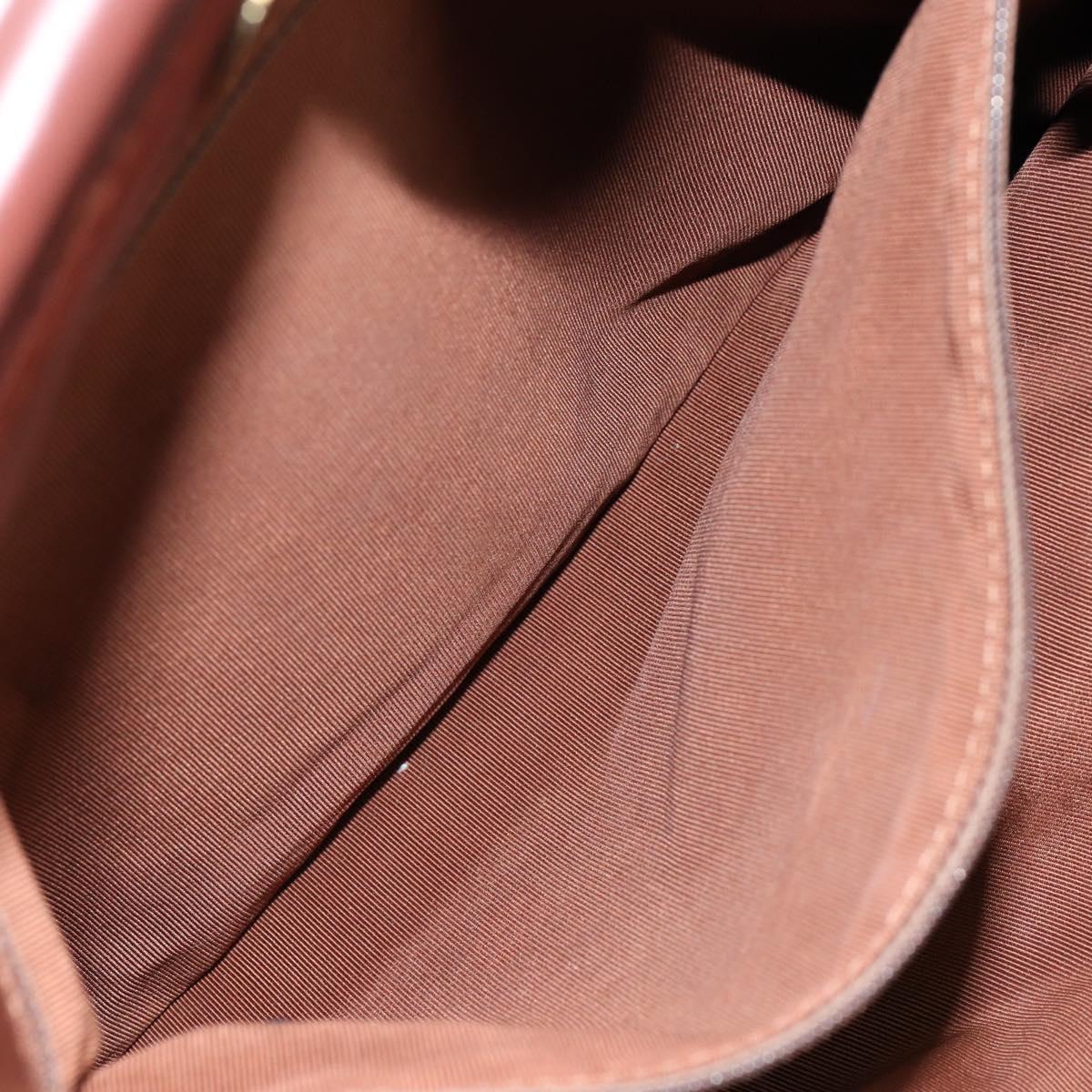 CHANEL Hand Bag Raffia Brown Gold CC Auth 148382