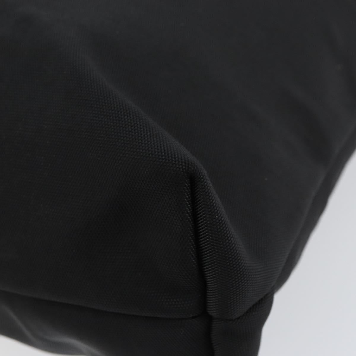 GUCCI Hand Bag Nylon Black Silver 002 2123 0457 Auth 148385