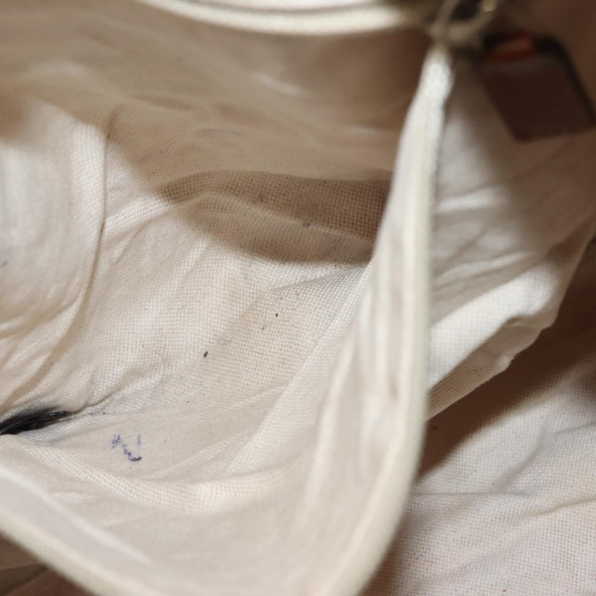 GUCCI GG Nylon Tote Bag Purple Gold 282439 Auth 148387