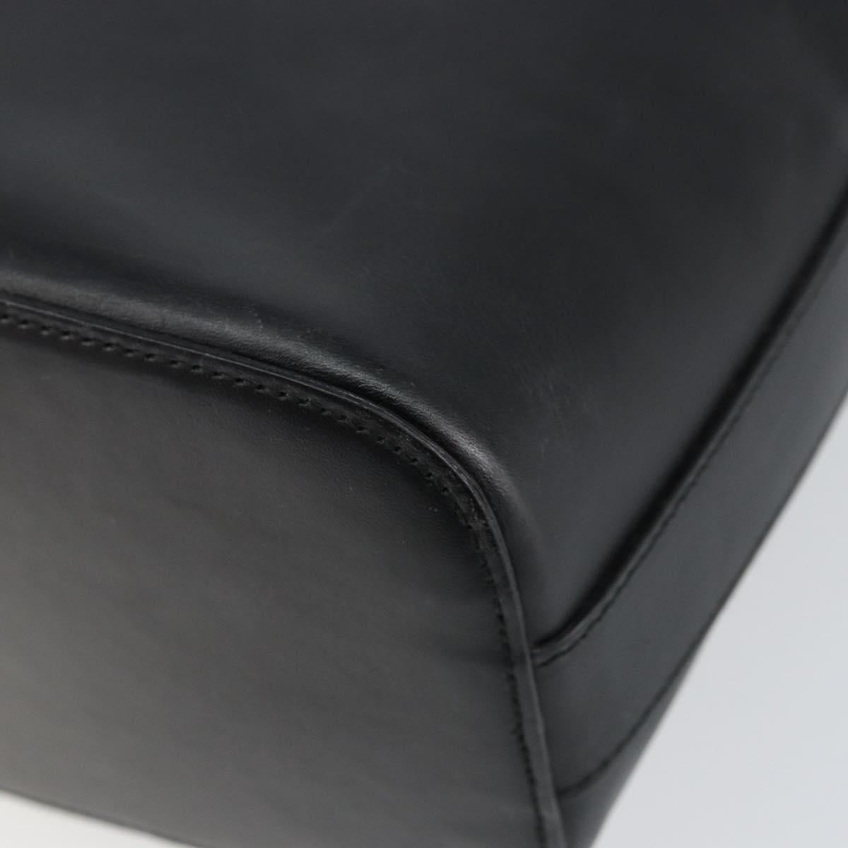 GUCCI Shoulder Bag Leather Black Silver 001 3814 3754 Auth 148388