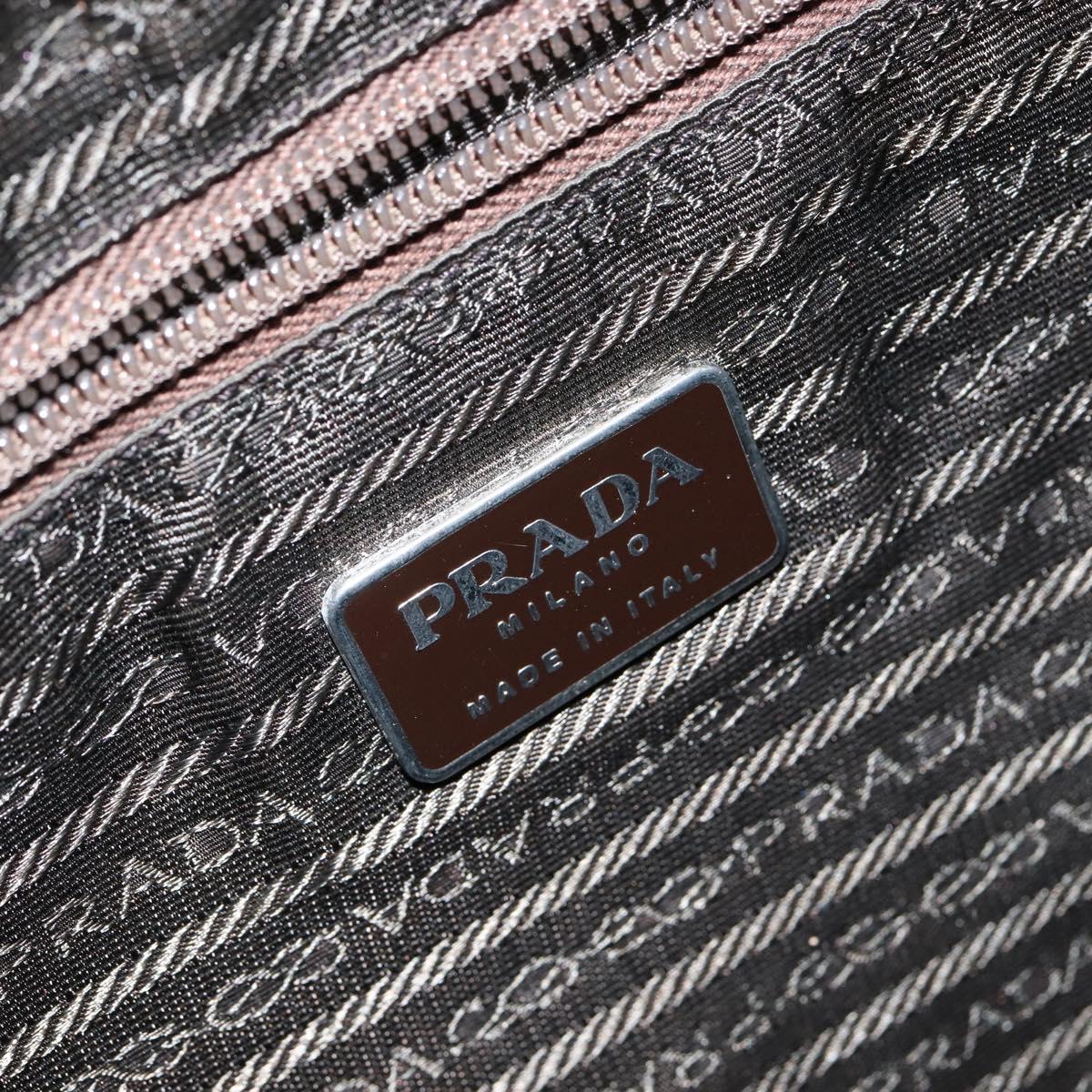 PRADA Tote Bag Nylon Gray Auth 148395